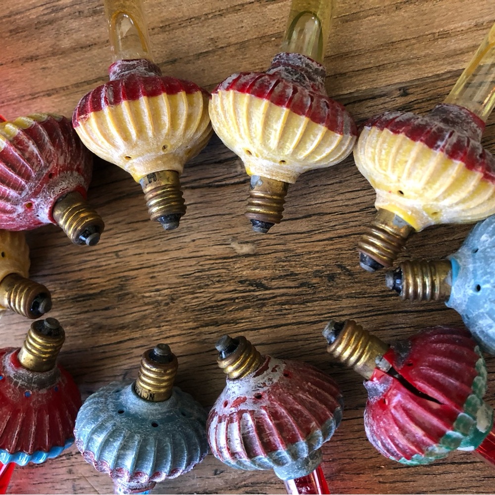 Vintage Noma Biscuit Bubble Lights Rare